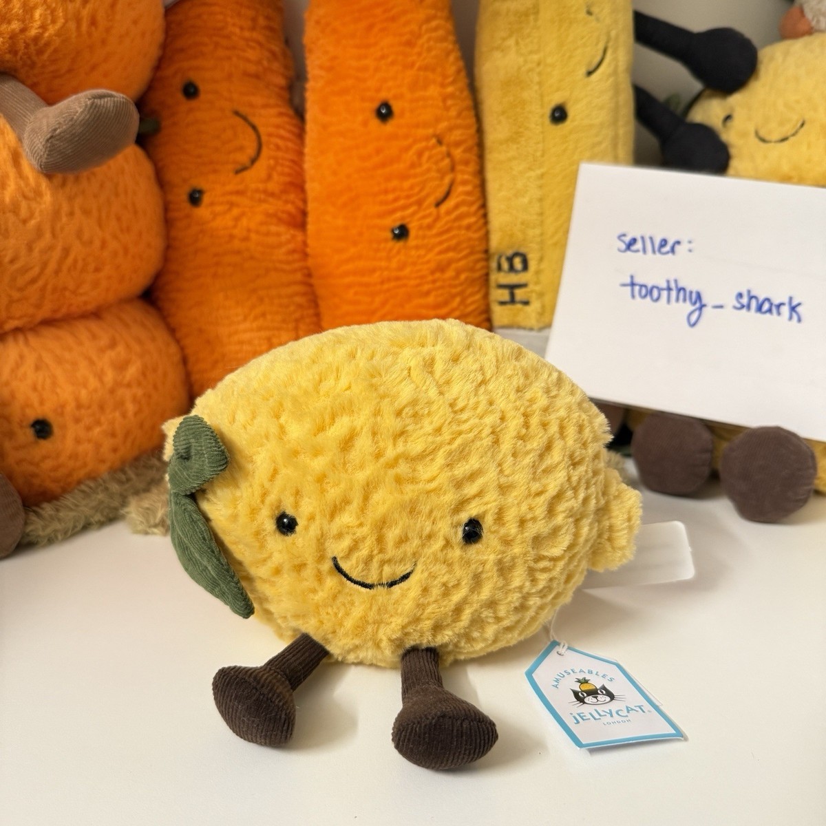 Jellycat Amuseable Lemon Small - BNWT New w Tags - 100% Authentic