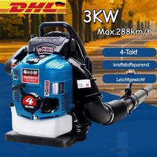 Benzin Laubbläser 75,6CC Rückentragbar Laubgebläse Rückenlaubbläser 3KW,4-Takt