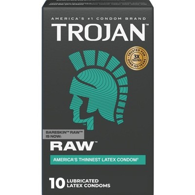 Extra Thin Condoms 10 Count Premium Lubricated Latex Contraceptives for Intimate