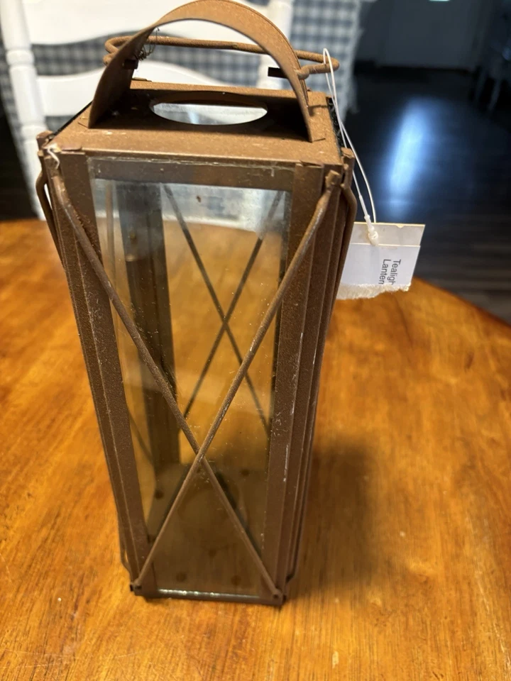 Candelabro vintage oxidado de metal reutilizable rústico 12” envío y devolución gratuitos Foto 3 de 4