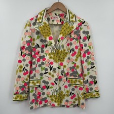 Mr. Dino Vintage Retro Floral Print Tailored Blazer Jacket in Multi  Size 8