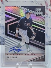 2020 Panini Elite Extra Rookie Auto Trei Cruz Detroit Tigers! B18