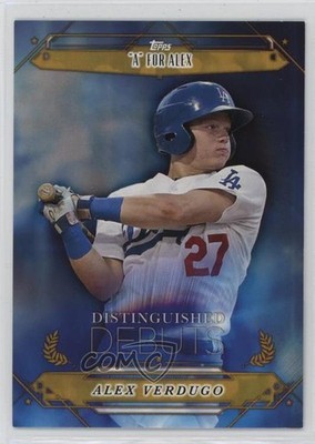 2015 Topps Pro Debut Distinguished Debuts Gold 35/50 Alex Verdugo #DD-24 2h5