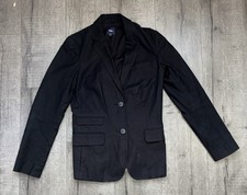 Gap Women  s Black Blazer 2 Button Size 6, 936