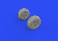 Eduard Accessories 672282 - 1:72 P-51B/C Wheels Diamond Tread For Arma Hobby