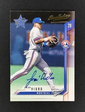 2001 Leaf Rookies & Stars Recollection Collection Jose Vidro Auto /21 Expos