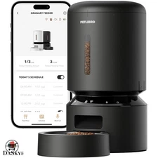 Smart WiFi Automatic Pet Feeder, 5L with Freshness Preservation - Black