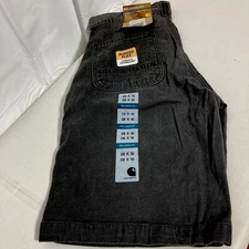 NWT! Carhartt Rugged Flex Rigby Relaxed Canvas Shorts 102514 039 Mens 28/10 Gray