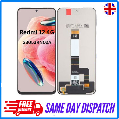 Xiaomi Redmi 12 4G 23053RN02A LCD Display Touchscreen Panel Digitizer