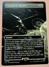 Courageous Resolve - Borderless - Commander: The Lord of the Rings: Tales of Mid