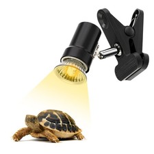 Reptile Heat Lamp Rotatable Turtle Heating Light with 50W UVA UVB Heat Bulb S...
