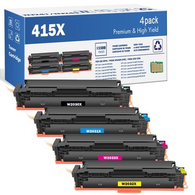 1-4 Toner Für HP 415A 415X LaserJet Pro MFP M479dw M479fdn fdw M454dw【Mit Chip】
