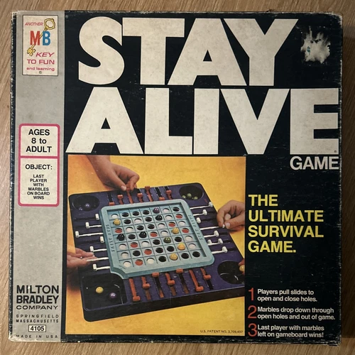 **COMPLETE** Stay Alive Board Game Vintage 1971 Milton Bradley