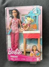 Barbie Pediatrician Doll and Doctor Playset with Accessories, Pink Scrubs