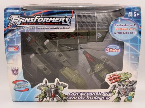 TRANSFORMERS | DREADWIND & SMOKEJUMPER | DECEPTICONS | VINTAGE 2002 | SEALED!