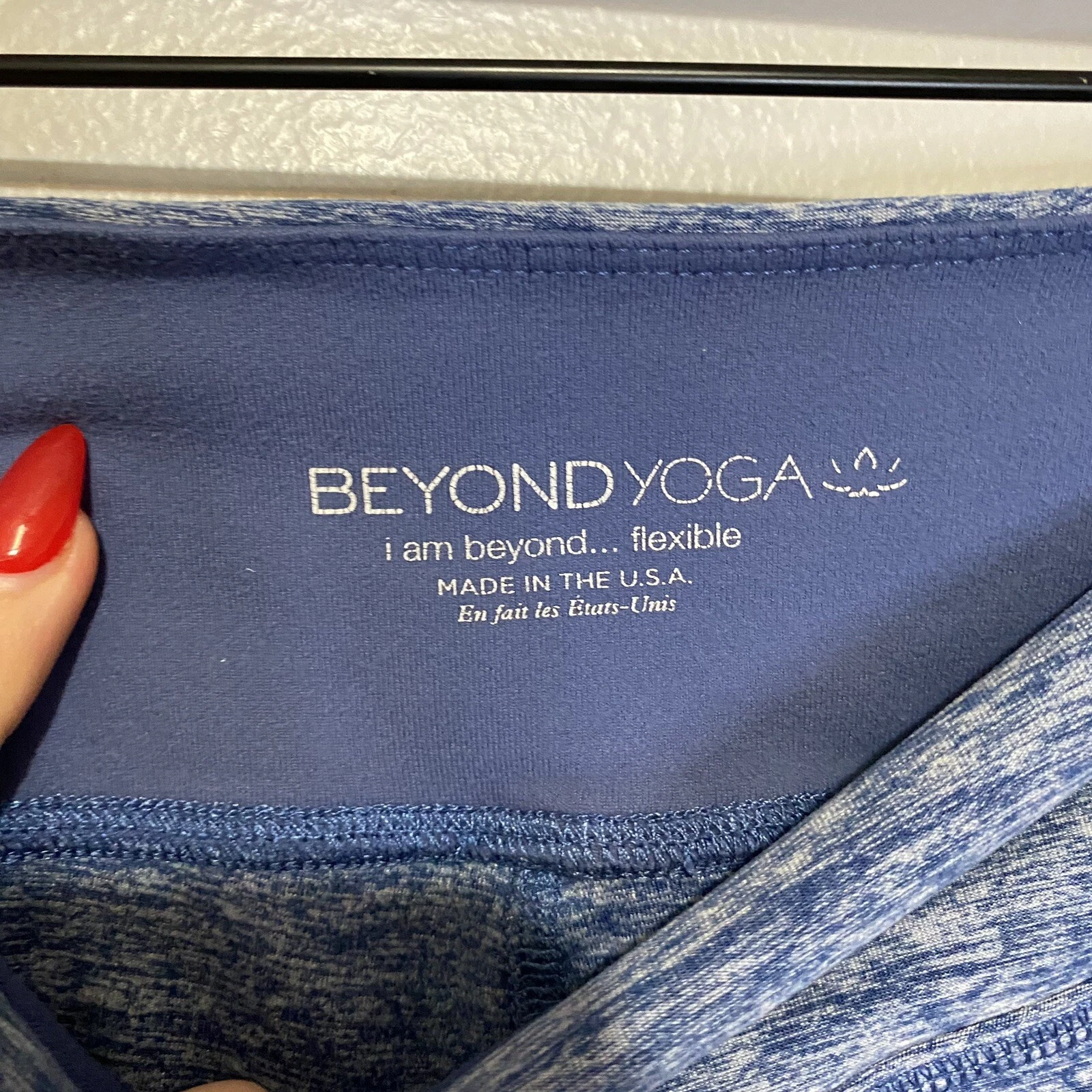 beyond-yoga space dye mid rise compression workout leggings