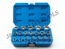1/2" DRIVE DR SOCKET WRENCH TOOL SET KIT FOR REMOVING ROUNDED DAMAGED BOLTS NUTS