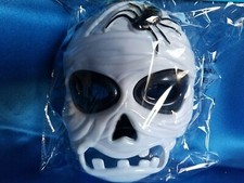 Light Up Halloween Mummy Mask With Spider On Forehead