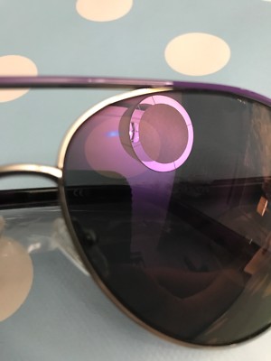 Nicole Miller Belmar Purple Aviator Sunglasses NWT | eBay display picture 1