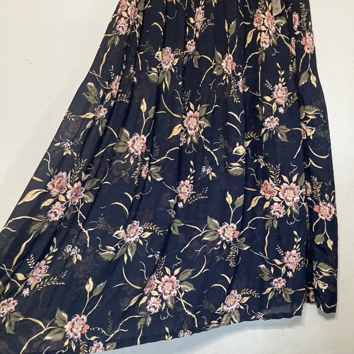 Sag Harbor Women’s Skirt Long Multicolor Floral Elastic Waist Size Large - Picture 2 of 11