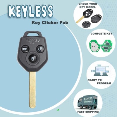 433MHz 4D62 Chip Remote Car Key  Fob for Subaru Forester Outback Liberty Impreza