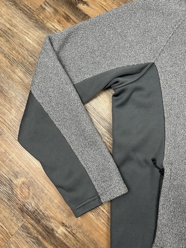 Spyder 1/4 Zip Pullover Men's L Gray Sweater Casual Motorcycle Knit Stretch EUC - Bild 9 von 13