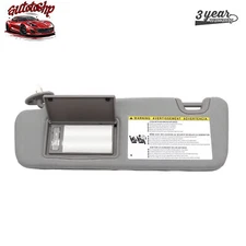 For Toyota 14-19 Highlander Left Driver Gray Sun visor W/Light 74320-0e074-B0