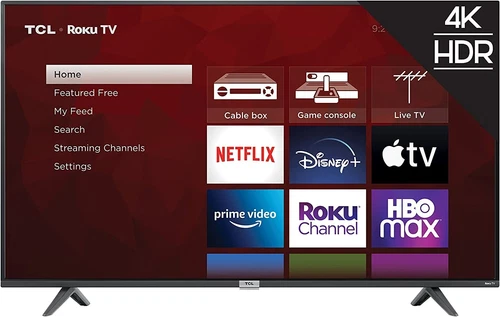 TCL 50-inch Class 4-Series 4K UHD Smart Roku LED TV - 50S435, 2021 Model w/ Remo