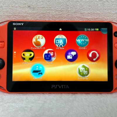 Excellent+++++SONY PS Vita Console Wi-Fi Model PCH-2000 Neon