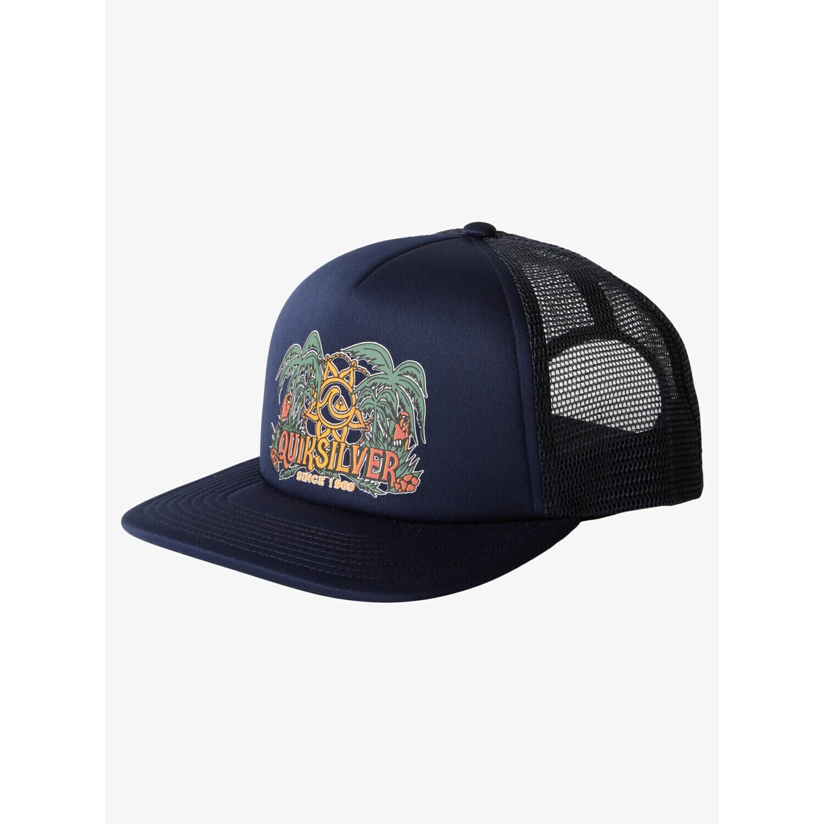 Quiksilver happy hour trucker hat dark navy cappellino new surf - Main Image