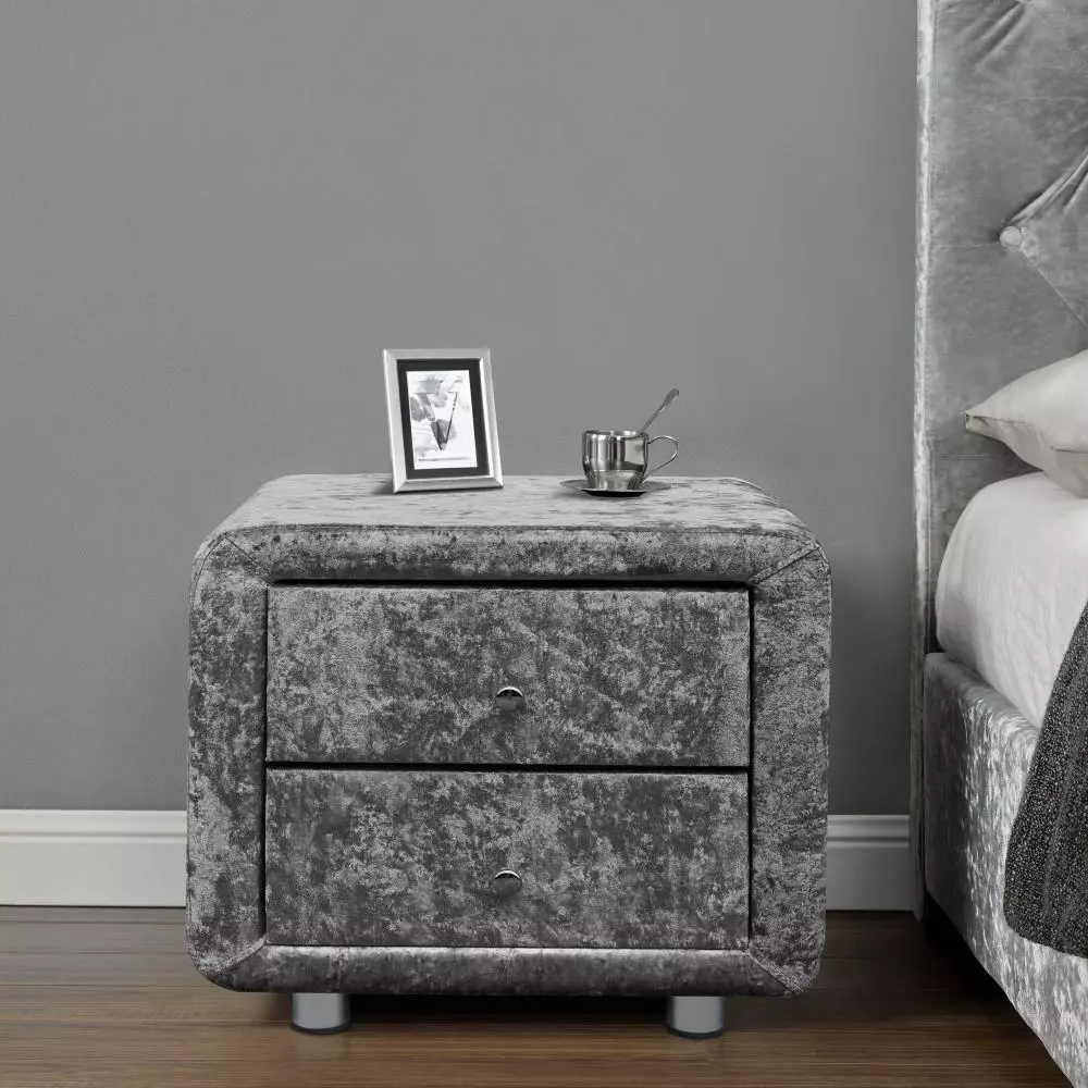 Velvet bedside drawers online