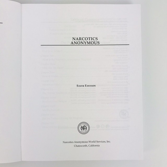 Narcotics Anonymous Basic Text 6th Edition Softcover Line Numbered Narcotics anonymous basic text 6th edition softcover line numbered