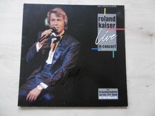 Roland Kaiser autograph signed LP cover "Live in Concert" vinyl