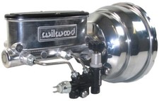 New Power Brake Booster Wilwood Polished Master Cylinder Valve 1955-64 Chevy