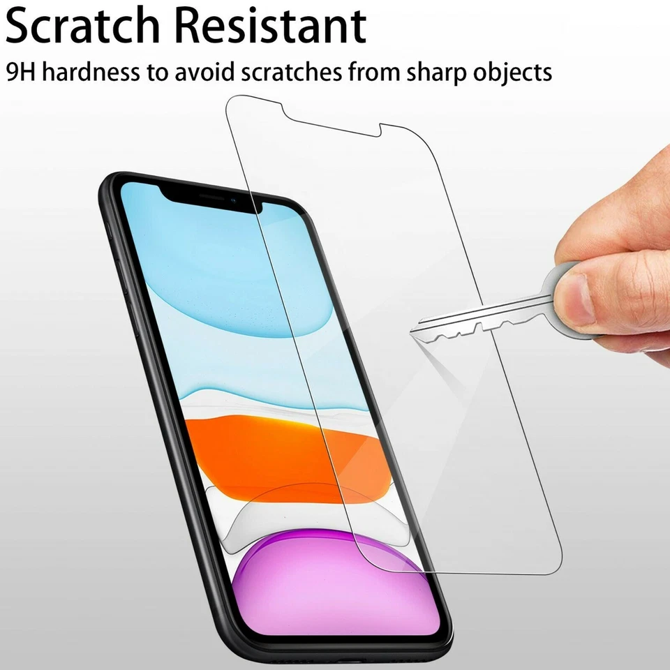 Tempered Glass Screen Protector For iPhone 17 16 15 14 13 12 11 Pro Max Plus XR - Image 3 of 4