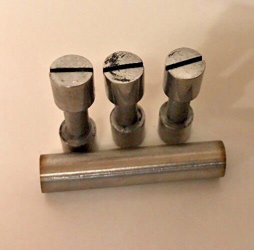 Knife Mounting Hardware 3 Corby Steel Rivets 1 Lanyard Tube Knife