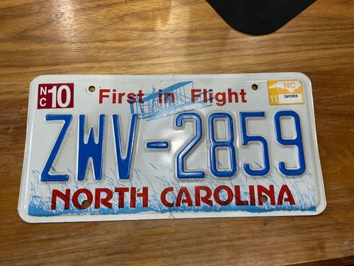 North Carolina First in Flight License Plate 2011