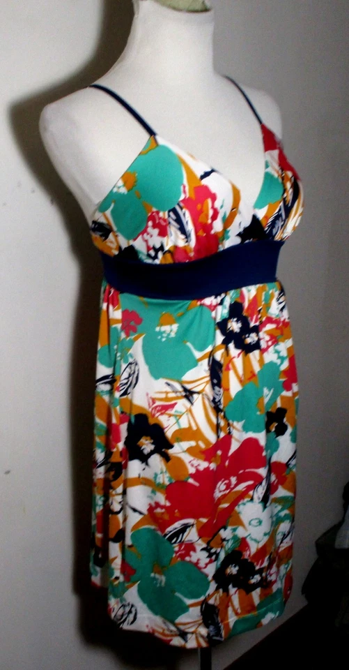 JOHNNY MARTIN Blue Green Spaghetti Strap Dress Size S NWT - Изображение 3 из 4