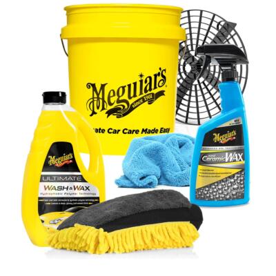 Meguiars Wash & Wax 1420ml + Meguiars Hybrid Ceramic Wax + Meguiars Wascheimer