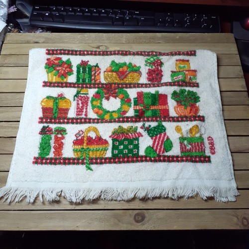 Toalla de cocina de Navidad tela de rizo mermeladas enlatadas regalos de comida estampado de corona de vacaciones - Imagen 5 de 11