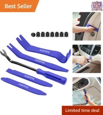 All-in-One 13-Pc Auto Trim Removal Tool Set with 8 Tire Caps - Compact & Handy