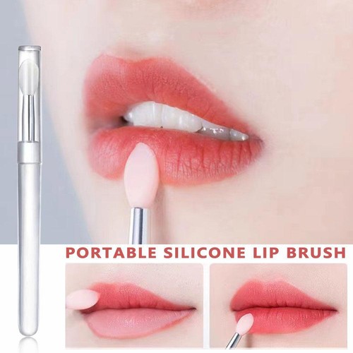 Silicone Lip Brush with Dust Cover Transparent Soft Skin Friendly Portable HOT