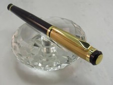 HIGH QUALITY HIGH QUALITY ETCHED GOLD AND BLACK ROLLER BALL PEN