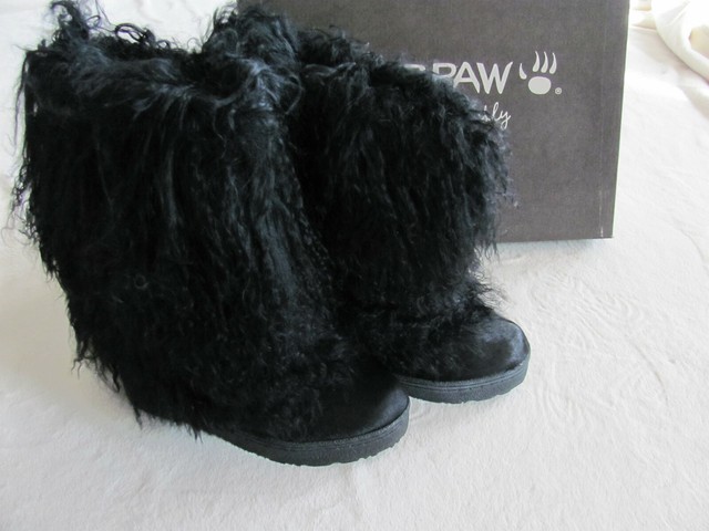 bearpaw curly lamb boots