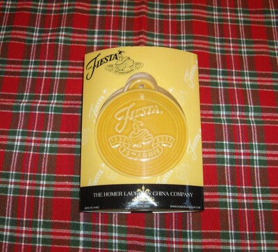 Fiesta MARIGOLD 75th Anniversary Christmas Ornament  ~ NIP ~