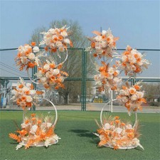 Large Size White Metal Circle Balloon Arch Wedding Party Flower Display Frame