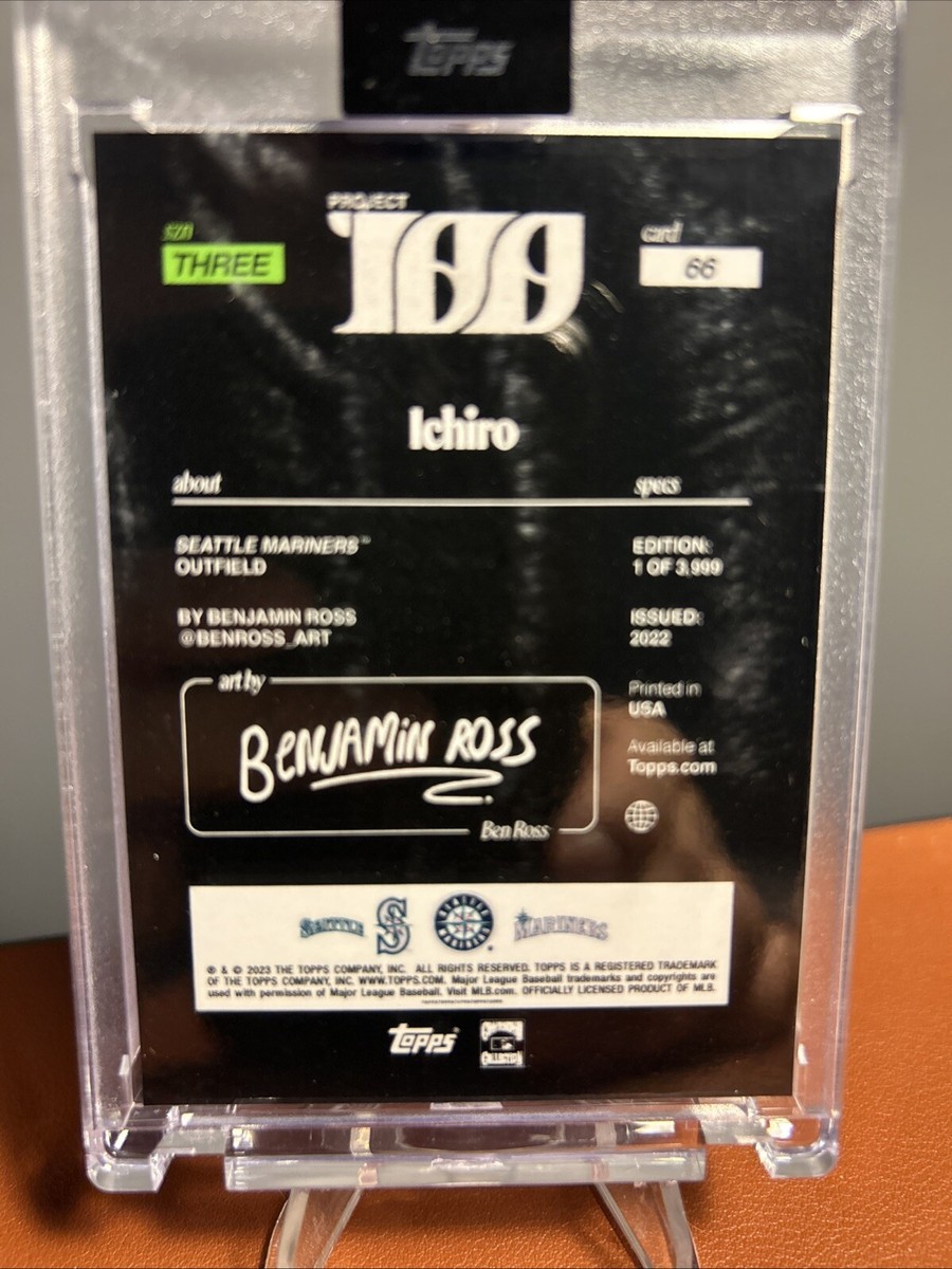 Ichiro by Ben Ross Topps Project100 #066 Seattle Mariners BASE | eBay