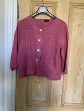 New Without Tags, Nina Vanucci  Pink [ Italian Made]linen Jacket  Size 16.