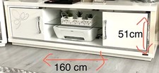 meuble tv blanc laqué