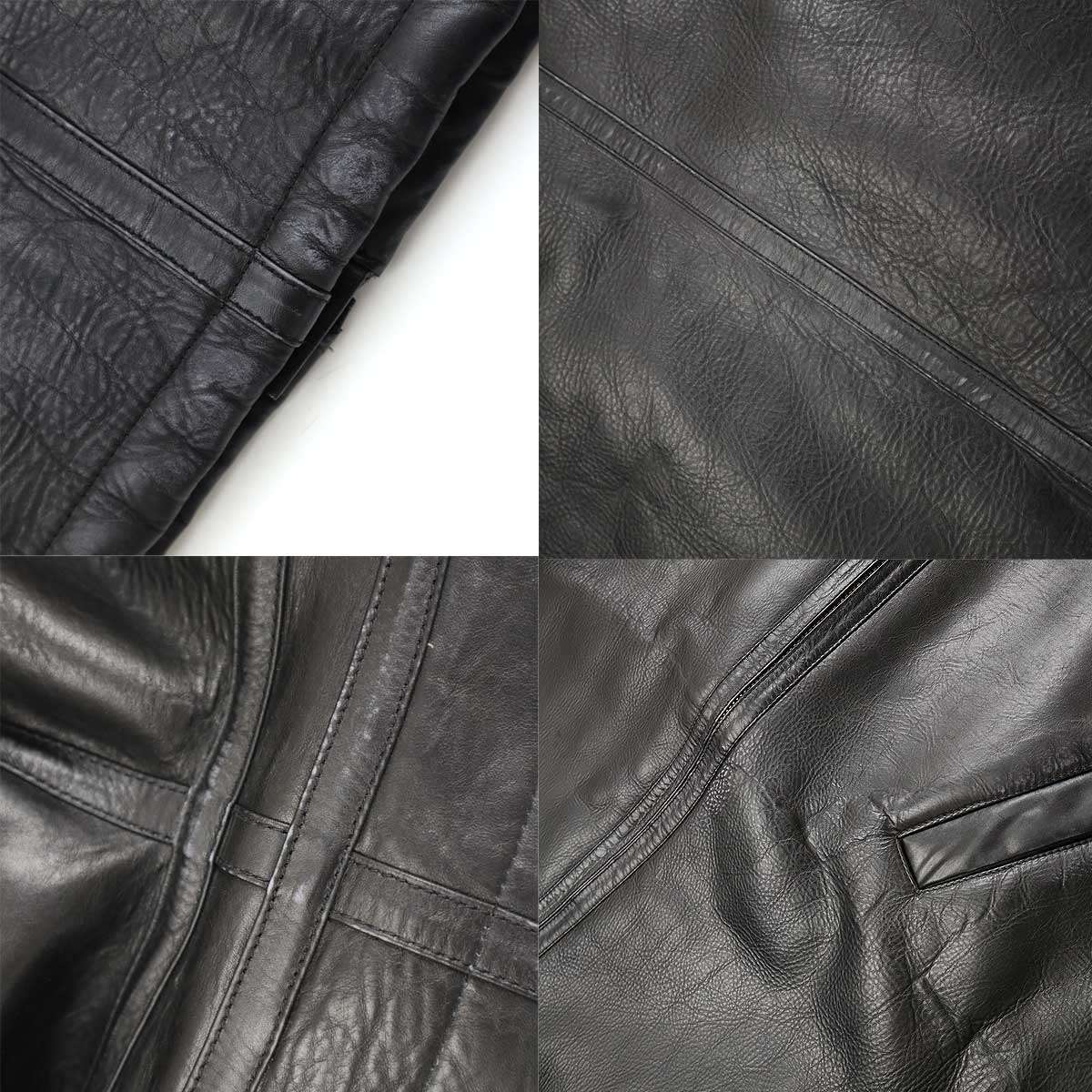 Balenciaga 21AW Hooded Ruched Leather Jacket 674316 TLS07 Balenciaga 21AW Hooded Ruched Leather Jacket 674316 TLS07